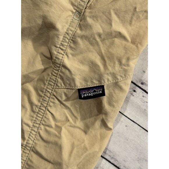 Patagonia Mens Hiking Short Sz M Khaki Tan Belted Hiking Outdoor 10" Inseam - Picture 6 of 16
